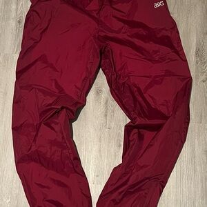 ASICS vintage 90s Maroon Track Pants